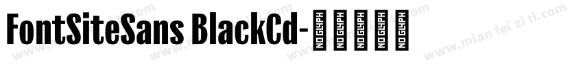 FontSiteSans BlackCd字体转换
